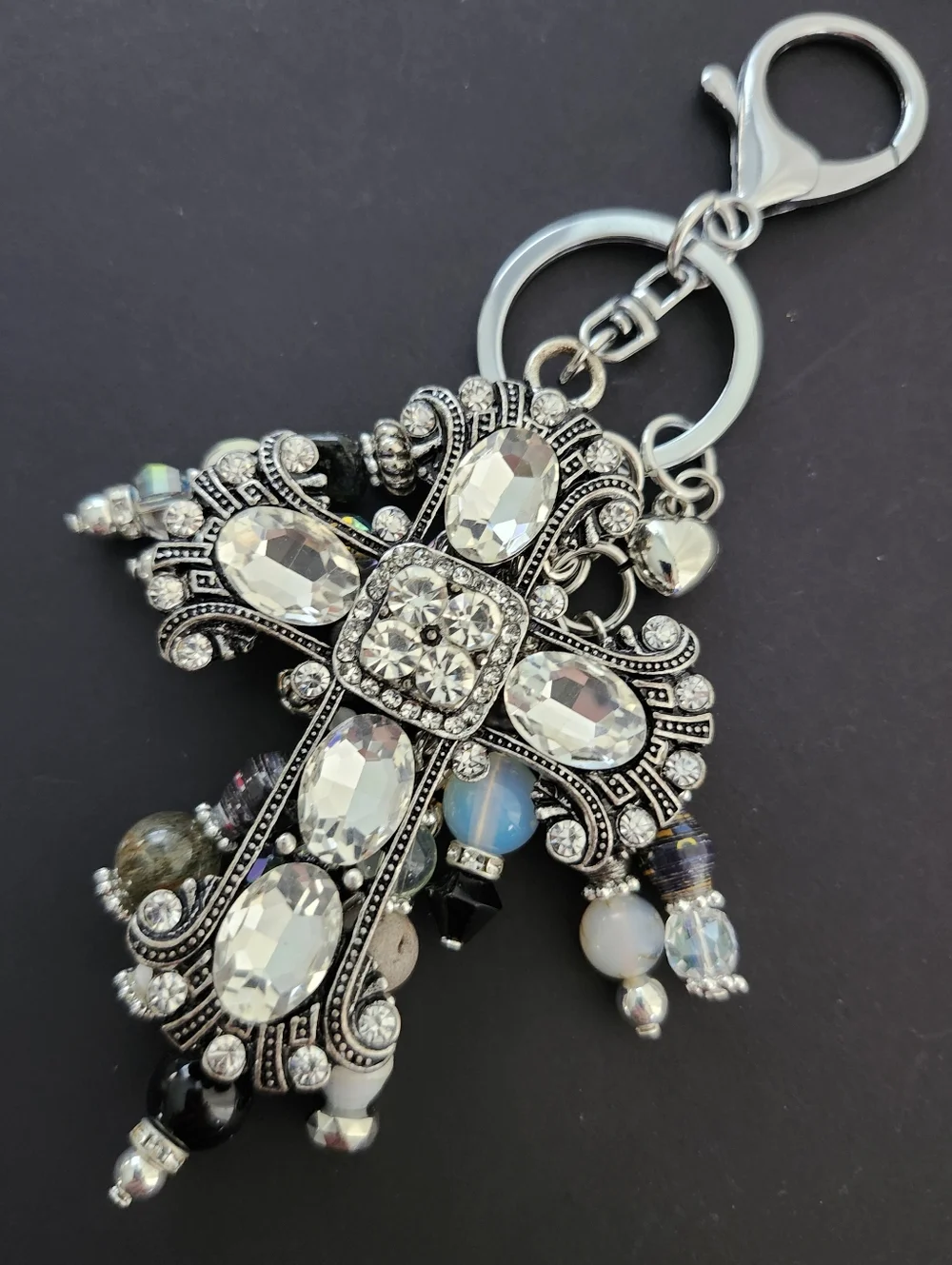 Handmade sparkling rhinestoneand
